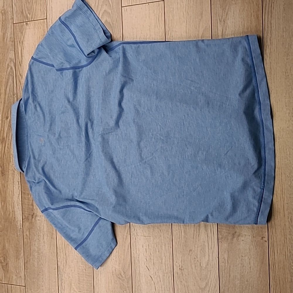 Lululemon Light Blue Recent Solid Large Polo Mens… - image 4